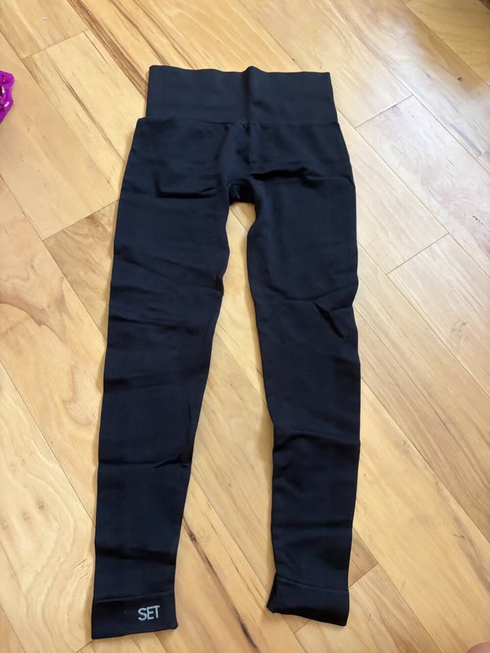 SET Active Black Seamless Leggings - Size S